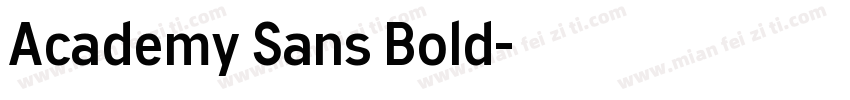 Academy Sans Bold字体转换